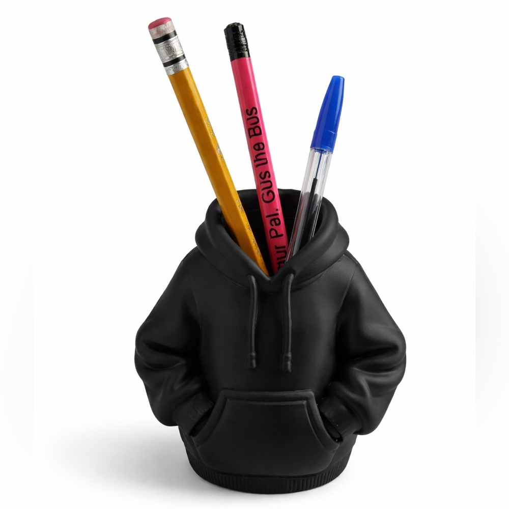 Hoodie Pencil Holder Cute Desk Organizer Aesthetic Pen Cup Small Business Decor